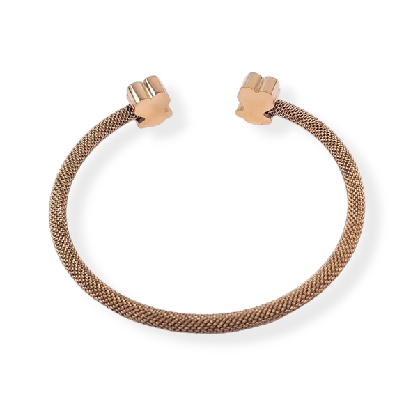 New! Tous Gold bangle Bracelet with Logo. Stainless Steel. - Picture 4 of 4